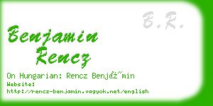 benjamin rencz business card